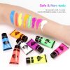 Painting Supplies |   8 Tubes 10ml/0.34oz UV Neon Painting Supplies Painting Supplies