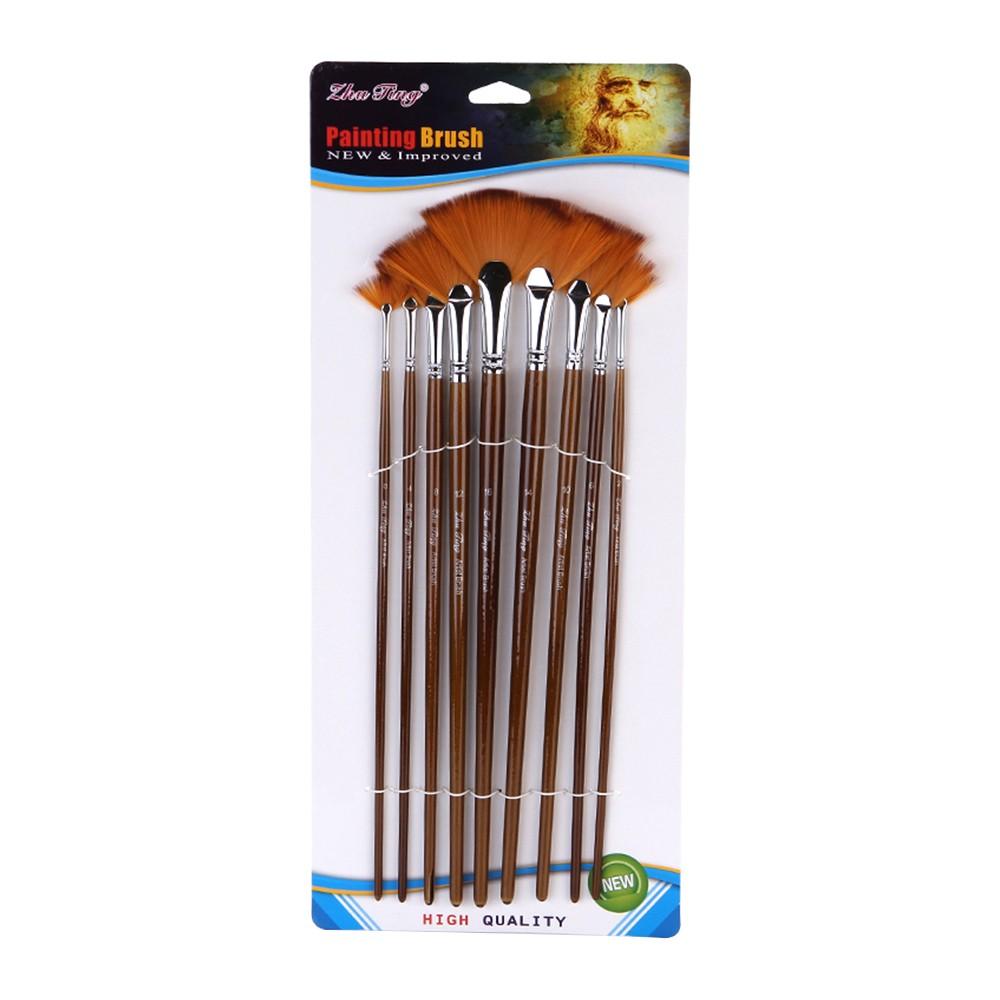 Painting Supplies |   9 PCS Fan Paint Brush Set Painting Supplies Painting Supplies