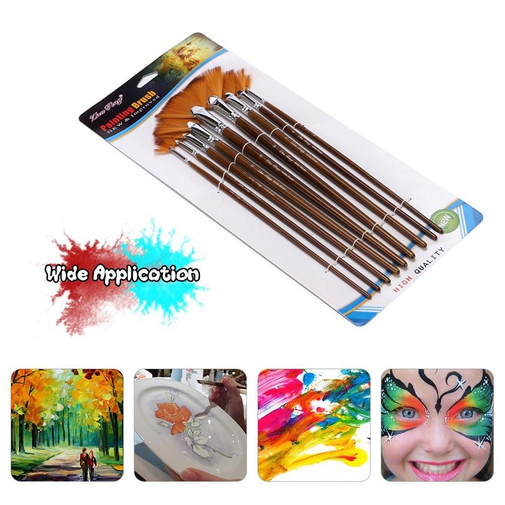 Painting Supplies |   9 PCS Fan Paint Brush Set Painting Supplies Painting Supplies