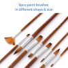 Painting Supplies |   9pcs Professional Paint Brushes Set Painting Supplies Painting Supplies