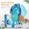 Painting Supplies |   Acrylic Pouring Paint Set of 4 Bottles (2oz/60ml) Bottles High Flow Liquid Acrylic Paint for Canvas Wood Stone Glass Tile Paper Painting Supplies Painting Supplies