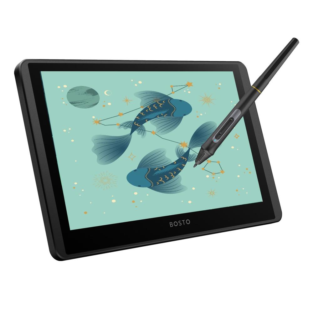 Painting Supplies |   BOSTO 12HD-A 11.6 Inch H-IPS LCD Graphics Drawing Tablet with Interactive Stylus Pen Painting Supplies Painting Supplies