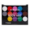 Painting Supplies |   Face Paint Kit Professional Water Based Body Paint 15 Colors Washable Non-Toxic Paints 2 Paintbrushes for Kid Sensitive Skin Halloween Costume Makeup Party Supplies Painting Supplies Painting Supplies