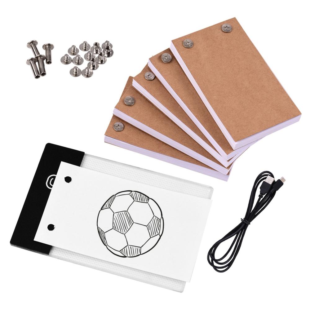 Painting Supplies |   Flip Book Kit with Light Pad LED Light Box Tablet 300 Sheets Drawing Paper Flipbook with Binding Screws for Drawing Tracing Animation Sketching Cartoon Creation Painting Supplies Painting Supplies