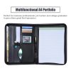 Painting Supplies |   Multifunctional Professional Business Portfolio Padfolio Folder Document Case Organizer A4 PU Leather Zippered Closure with Business Card Holder Memo Note Pad Painting Supplies Painting Supplies