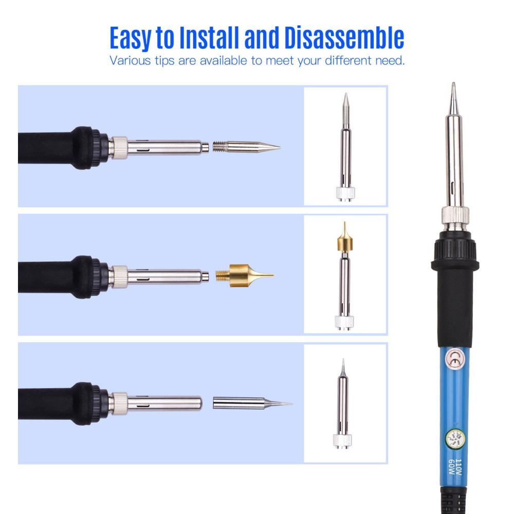 Painting Supplies |   Professional Pyrography Kit with 105Pcs Soldering Iron Tips Multifunctional Wood Burner Tool Painting Supplies Painting Supplies