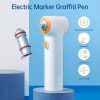 Painting Supplies |   Tenwin Airbrush Sprayer Electric Marker Graffiti Pen 2 Nozzles USB Charge Painting Supplies Painting Supplies