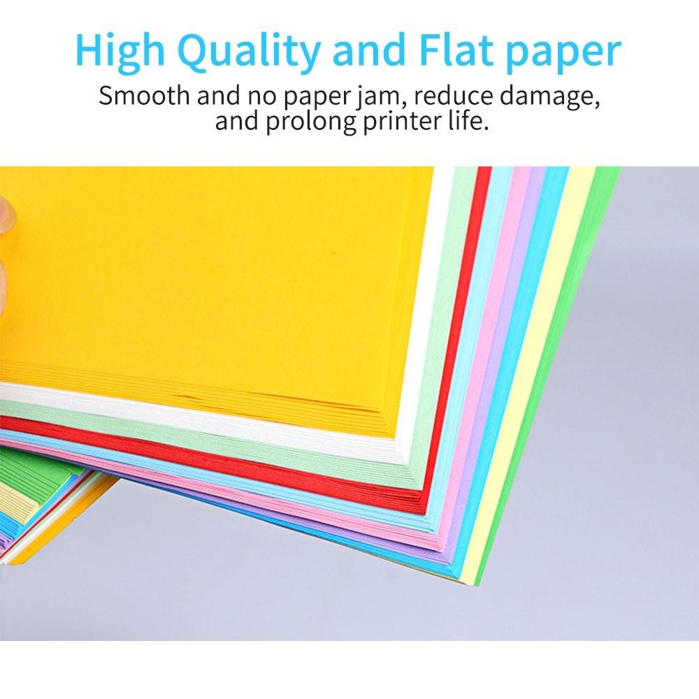 Printers & Copiers Accessories |   100 Sheets A4 Color Copy Paper 210x297mm/8.3×11.7in Printer Paper 70GSM for Copy Printing Writing Crafts & Art Printers & Copiers Accessories Printers & Copiers Accessories