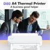 Printers & Copiers Accessories |   A4 Portable Thermal Transfer Printer Compatible with Windows/ Mac System Ink-less Printing Tattoo Pattern PDF File Webpage Contract Documents Picture Comes with 1pc Paper Roll Printers & Copiers Accessories Printers & Copiers Accessories