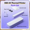 Printers & Copiers Accessories |   A4 Portable Thermal Transfer Printer Compatible with Windows/ Mac System Ink-less Printing Tattoo Pattern PDF File Webpage Contract Documents Picture Comes with 1pc Paper Roll Printers & Copiers Accessories Printers & Copiers Accessories