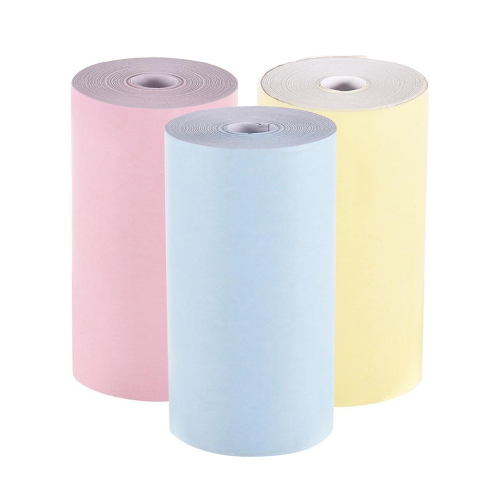 Printers & Copiers Accessories |   Aibecy Color Thermal Paper Roll 57*30mm Bill Receipt Photo Paper Clear Printing for PeriPage A6 Pocket Thermal Printer for PAPERANG P1/P2 Mini Photo Printer, 3 Rolls Printers & Copiers Accessories Printers & Copiers Accessories