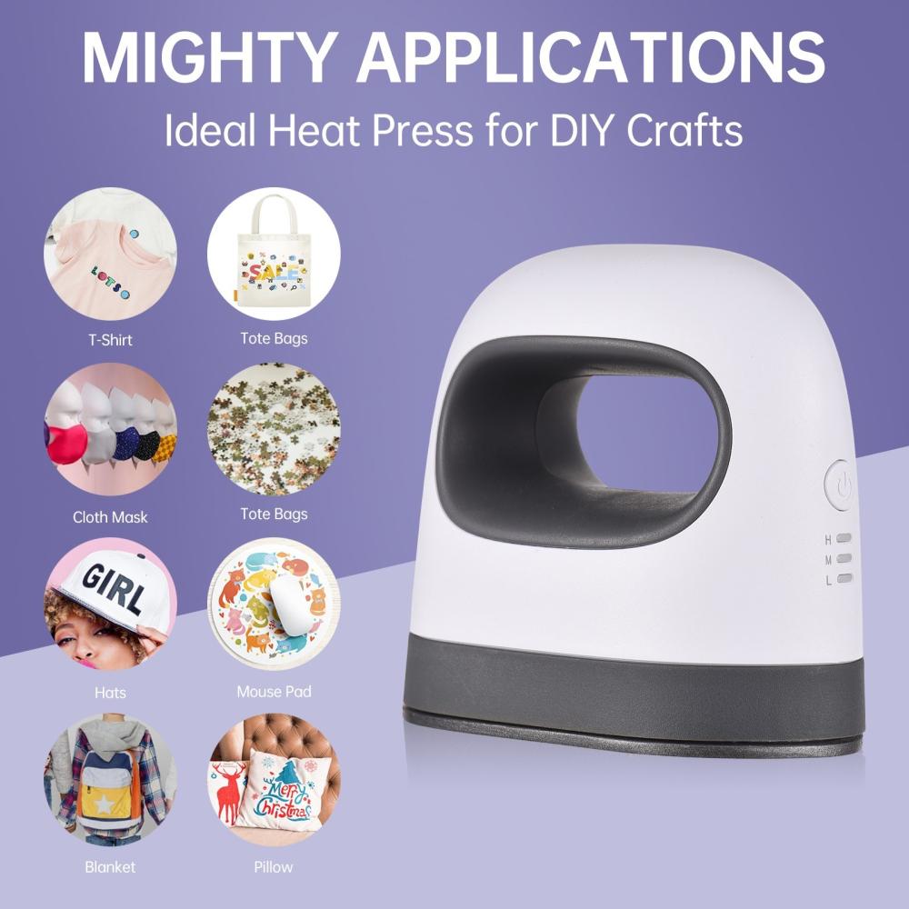 Printers & Copiers Accessories |   Bisofice Mini Heat Press Machine T-Shirt Printing Easy Heating Transfer Press Iron Machines Printers & Copiers Accessories Printers & Copiers Accessories