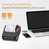 Printers & Copiers Accessories |   Bisofice Portable 80mm Receipt Label Printer Wireless BT Thermal Receipt Printer with 1 Label Roll Printers & Copiers Accessories Printers & Copiers Accessories