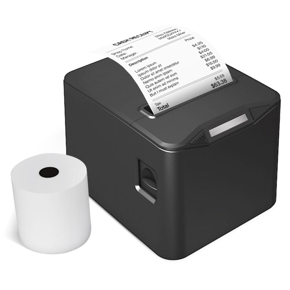 Printers & Copiers Accessories |   Bisofice Thermal Receipt Printer 80mm Desktop Direct Thermal Printing USB+LAN Connection High Speed with Auto Cutter Large Paper Bin Printers & Copiers Accessories Printers & Copiers Accessories