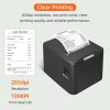 Printers & Copiers Accessories |   Bisofice Thermal Receipt Printer 80mm Desktop Direct Thermal Printing USB+LAN Connection High Speed with Auto Cutter Large Paper Bin Printers & Copiers Accessories Printers & Copiers Accessories