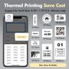 Printers & Copiers Accessories |   Label Maker Machine Mini Wireless BT Thermal Receipt Printer All in One Compatible with iOS Android for Small Business Restaurant Retail Store Home & Office Organization Mobile Bill Printer with 1 Label Roll Printers & Copiers Accessories Printers & Copiers Accessories