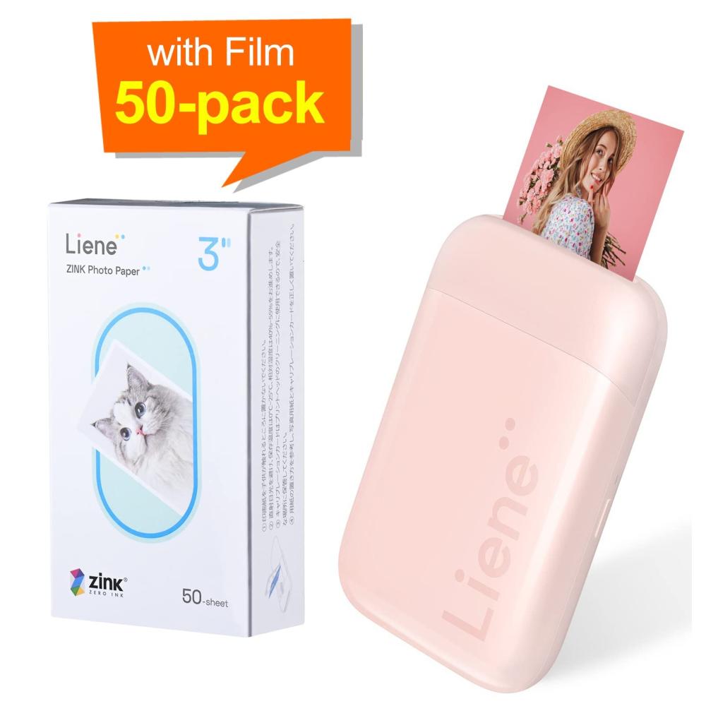 Printers & Copiers Accessories |   Liene Kiwi 2×3 Inch Mini Photo Printer with 50pcs Zinc Adhesive Paper Printers & Copiers Accessories Printers & Copiers Accessories