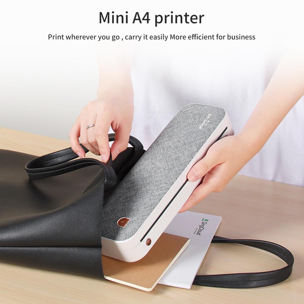 Printers & Copiers Accessories |   Original PeriPage A40 Paper Printer 210mm Mini Mobile Photo Printer with 1 Roll Thermal Paper Support 2”/3”/4” Paper Width Printing PDF File Webpage Contract Picture Compatible with Android iOS Printers & Copiers Accessories Printers & Copiers Accessories