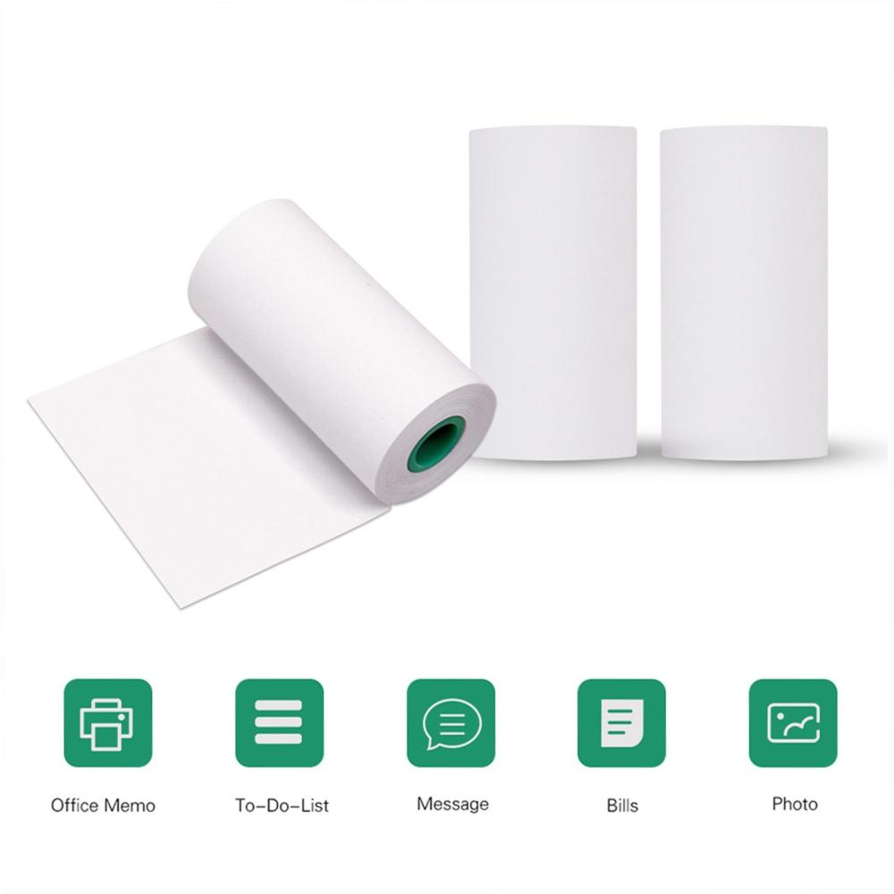 Printers & Copiers Accessories |   PeriPage Long-Lasting 2-Year Preservation Sticky Thermal Paper Roll 56*30mm / 2.2*1.2in BPA-Free Black Font Adhesive Sticker Labels for Peripage A6/A8/A9 Thermal Printer Pack of 3 Rolls Printers & Copiers Accessories Printers & Copiers Accessories