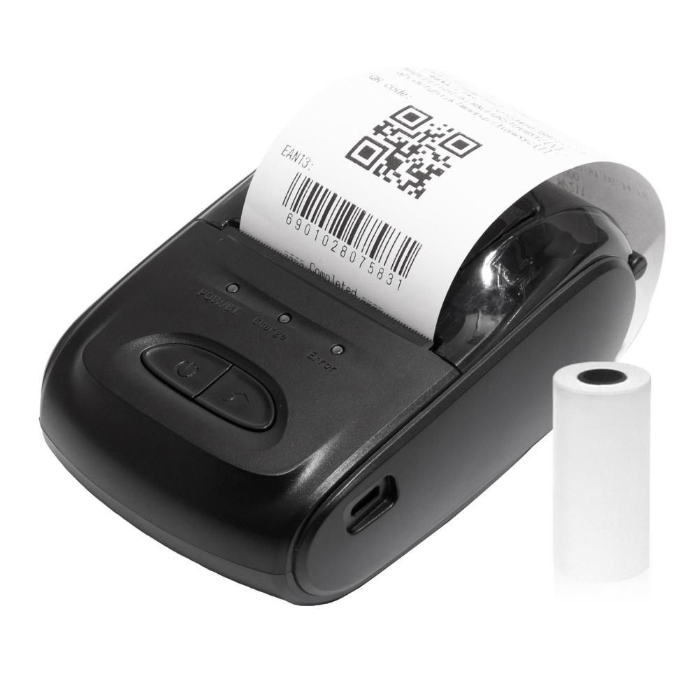 Printers & Copiers Accessories |   Receipt Printer Portable 58mm Mobile Thermal Printer Wireless BT Mini Bill Ticket Printing Compatible with Android iOS Windows with 1pcs Thermal Paper Rolls Printers & Copiers Accessories Printers & Copiers Accessories