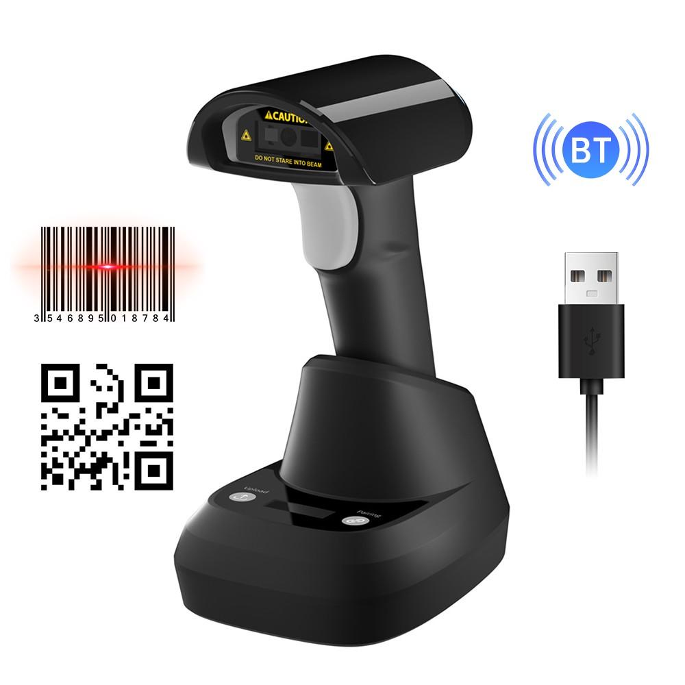 Printers & Copiers Accessories |   Wireless 2D 1D Barcode Scanner BT+2.4G+USB Wired Connection High Speed Scanning with Pedestal Printers & Copiers Accessories Printers & Copiers Accessories