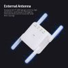 Repeaters |   1200Mbps 2.4G 5G Dual Frequency WiFi Repeater WiFi Extender Wireless Signal Booster White for Home Office Use EU Plug Networking Repeaters