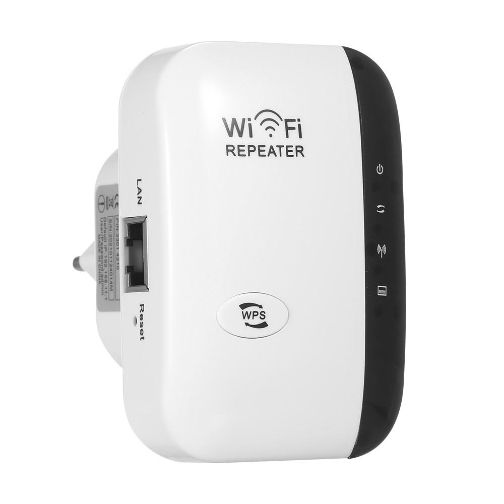 Repeaters |   300M WiFi Signal Amplifier Wireless WiFi Repeater WiFi Range Extender with 2 Internal Antennas for Home Office White EU Plug Networking Repeaters