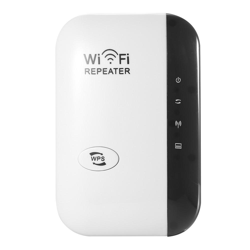 Repeaters |   300M WiFi Signal Amplifier Wireless WiFi Repeater WiFi Range Extender with 2 Internal Antennas for Home Office White EU Plug Networking Repeaters