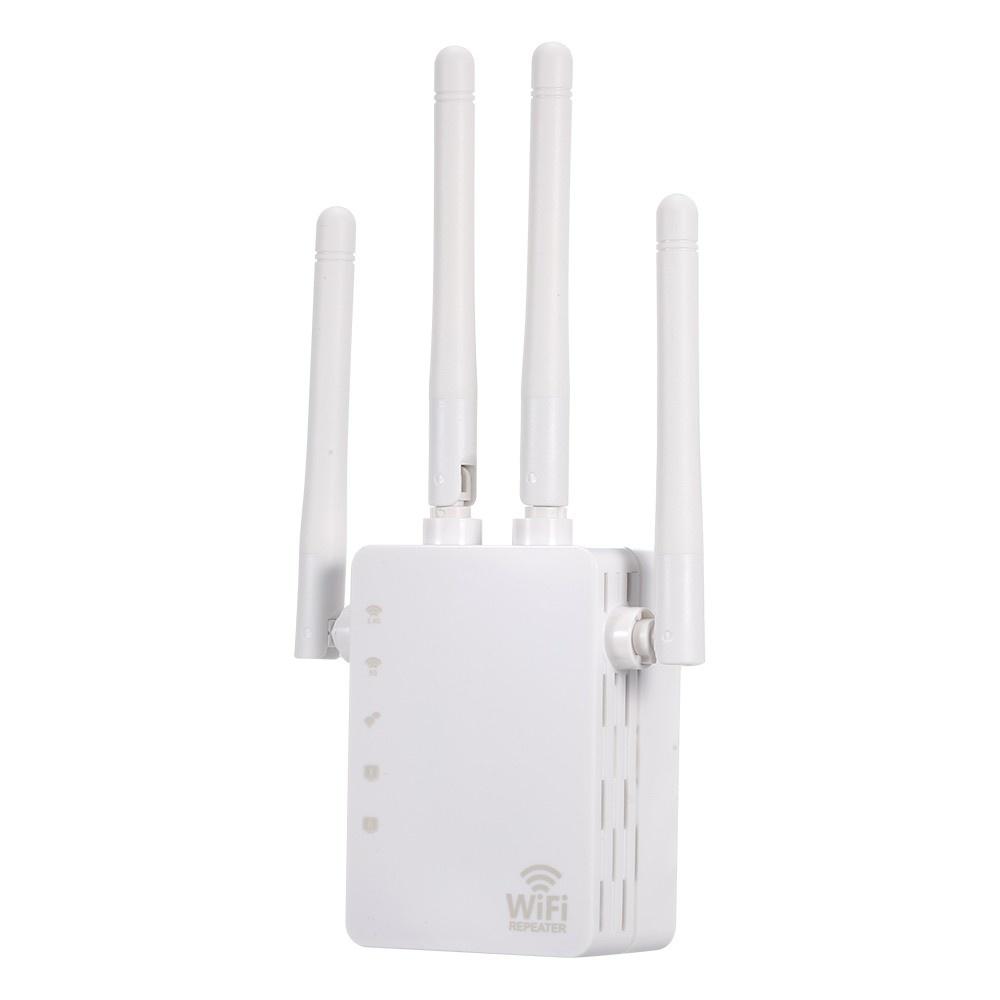 Repeaters |   WiFi Booster 1200Mbps Dual Band 2.4GHz 5GHz WiFi Internet Signal Amplifier Wireless Repeater with Four Antennas Networking Repeaters