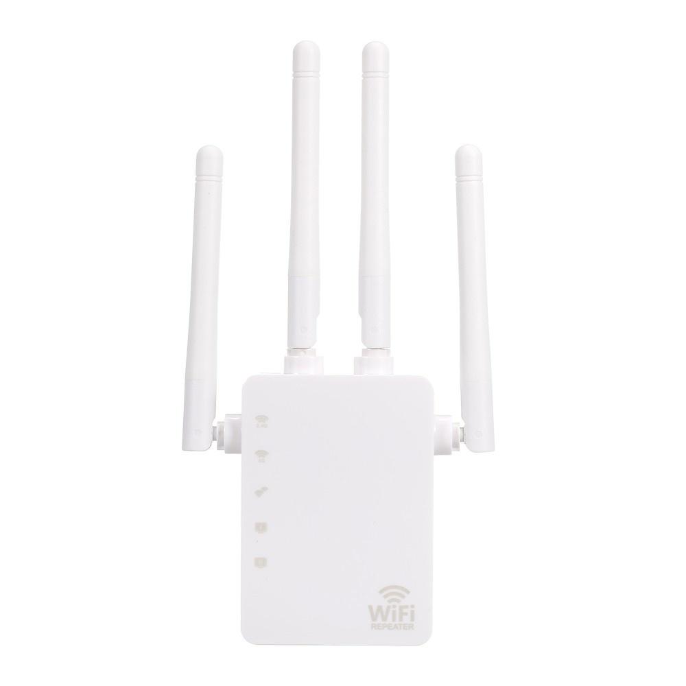 Repeaters |   WiFi Booster 1200Mbps Dual Band 2.4GHz 5GHz WiFi Internet Signal Amplifier Wireless Repeater with Four Antennas Networking Repeaters