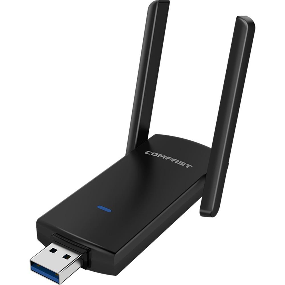 Routers |   COMFAST CF-924AC Dual-band Gigabit USB Wireless Network Card 1300Mbps USB WiFi Adapter High-speed Stable Low Latency Transmission Networking Routers