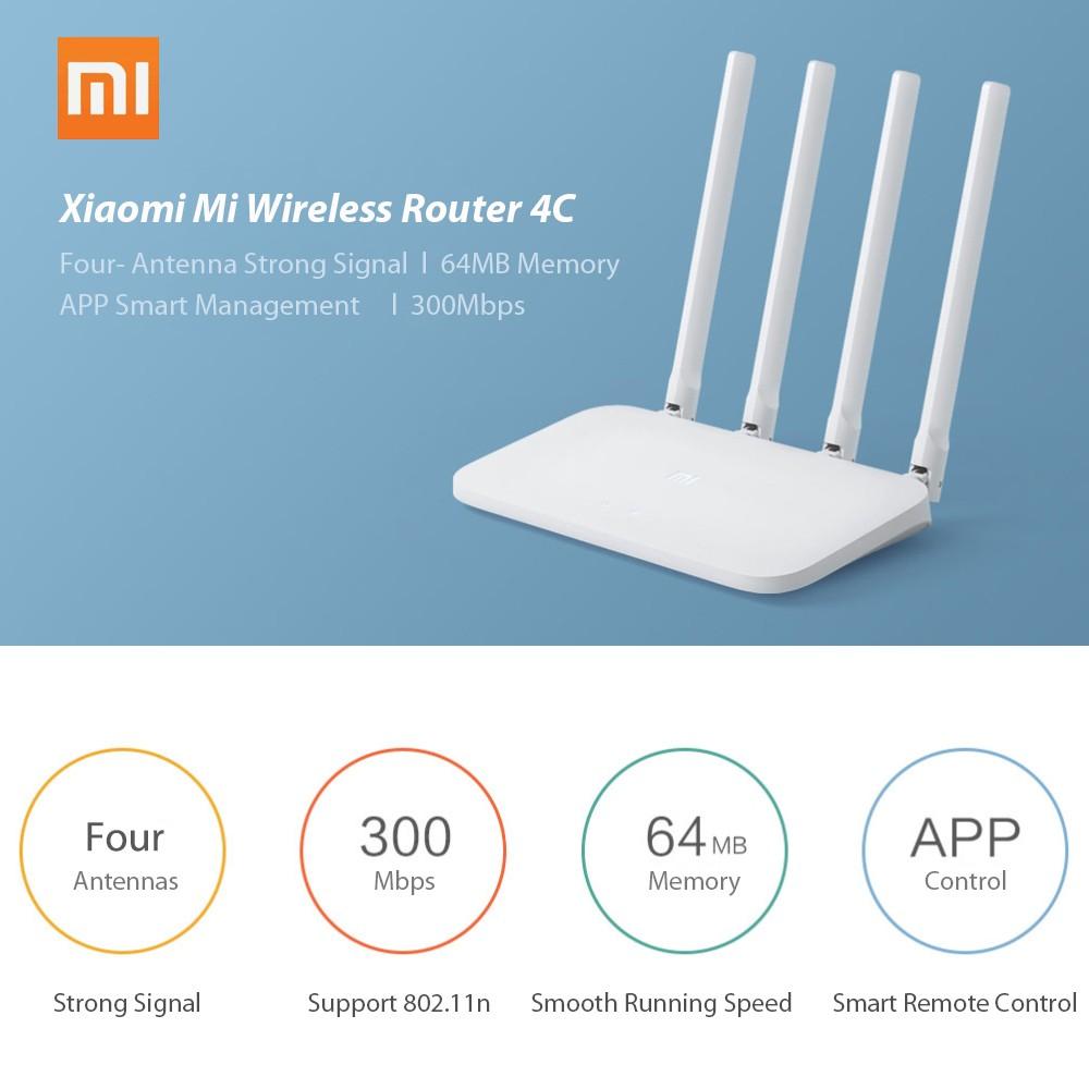 Routers |   Original Xiaomi Mi WIFI Router 4C for Home Office Networking Routers