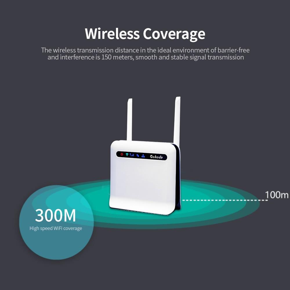 Routers |   Wireless router 300M vertical full network through-wall industrial-grade CPE portable router 2.4G single frequency EU power supply (for Europe + Africa) Networking Routers