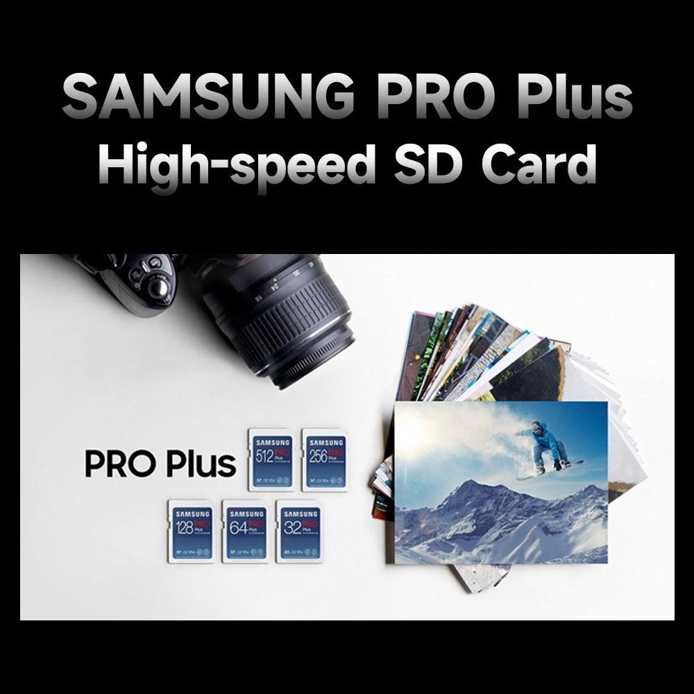 SD cards |   SAMSUNG 128GB PRO Plus High-speed SD Card U3 V30 Speed Level up to 160MB/s Read Speed for Digital Camera Motion Camera Laptop Drives & Storage SD cards