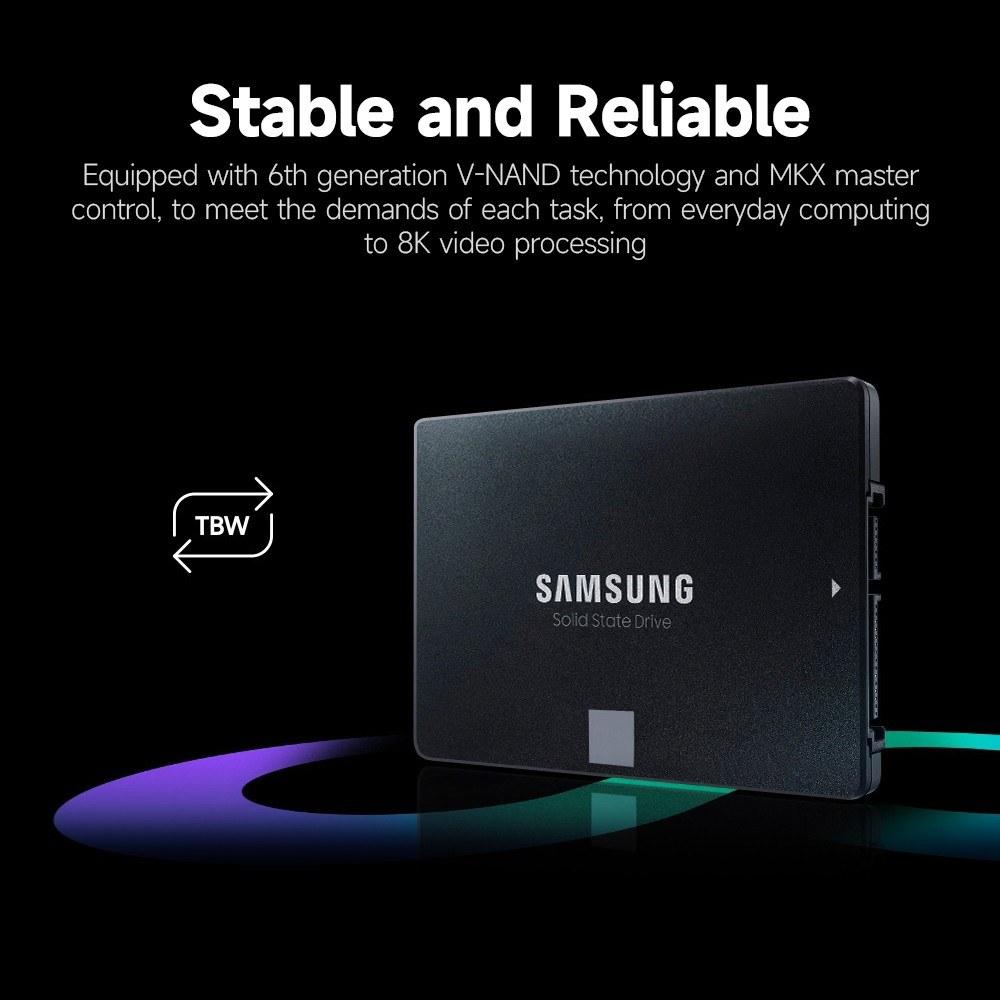 Solid State Drives |   SAMSUNG 870 EVO 250GB 2.5 inch SATA SSD Solid State Drive SATA3.0 Interface High-speed Read&Write Speed Wide Compatibility Drives & Storage Solid State Drives