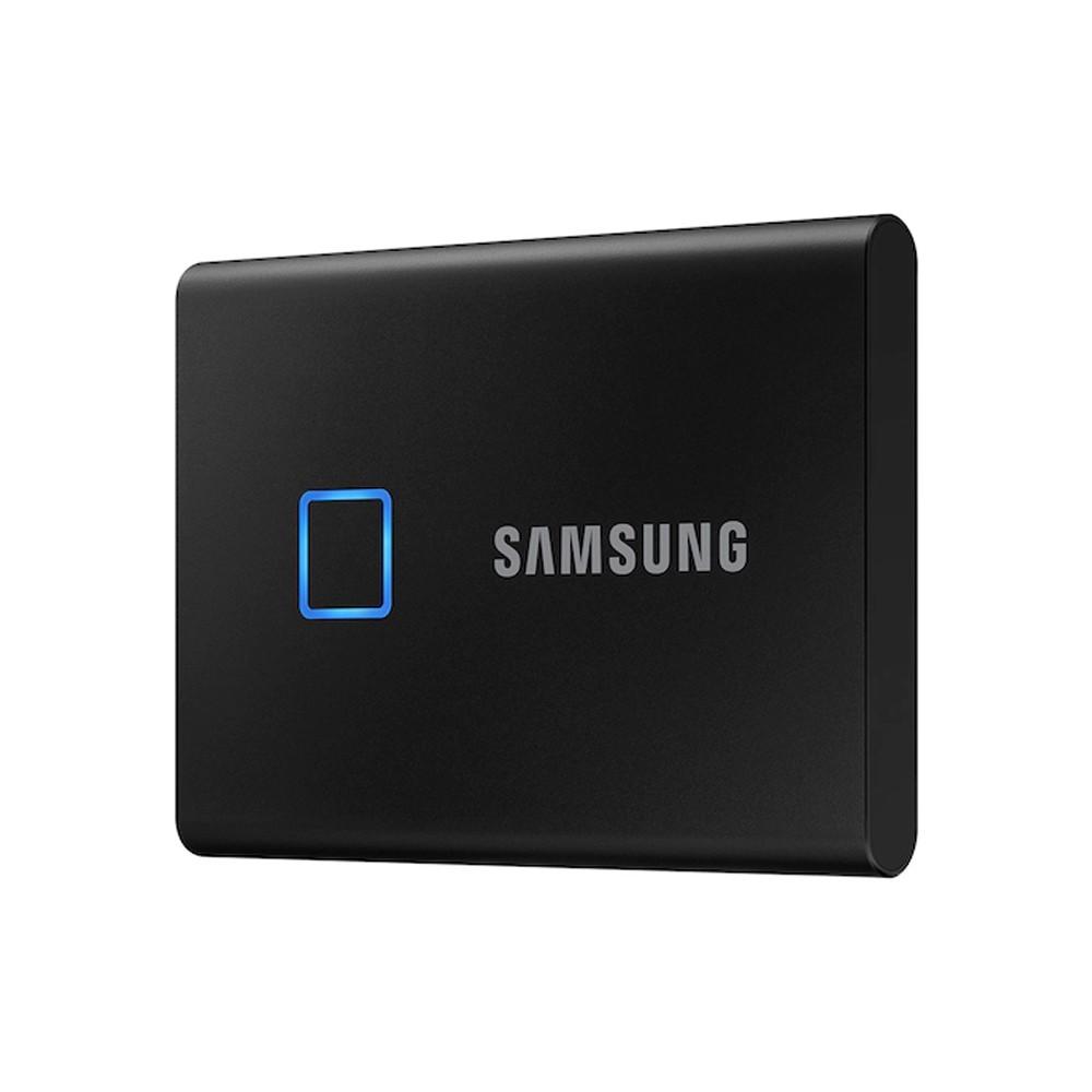 Solid State Drives |   SAMSUNG T7 Touch Type-C USB 3.2 500GB Portable SSD up to 1050MB/s Sequential Read Speed Fingerprint Identification Blue Drives & Storage Solid State Drives