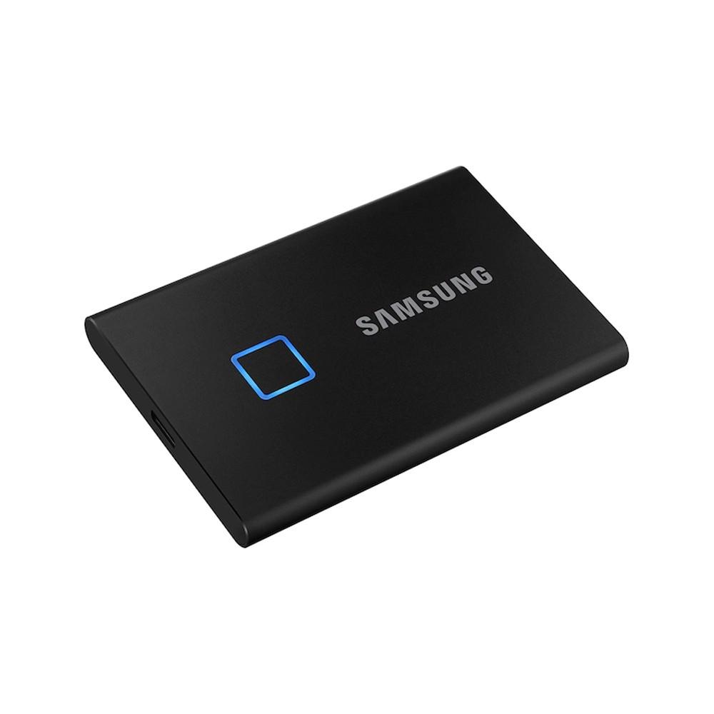 Solid State Drives |   SAMSUNG T7 Touch Type-C USB 3.2 500GB Portable SSD up to 1050MB/s Sequential Read Speed Fingerprint Identification Blue Drives & Storage Solid State Drives