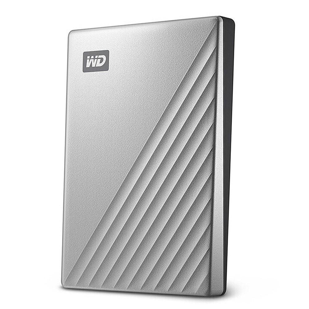 Solid State Drives |   WD My Passport Ultra 2.5 inch Mobile Hard Disk Type-C Interface Metal Texture Built-in 256-bit AES Hardware Encryption 1TB Silver Drives & Storage Solid State Drives