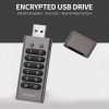 USB Flash Drives |   32GB 256-bit Encrypted USB Drive Password Secure Flash Drive USB3.0 U Disk Support Reset/Wipe/Auto Lock Function, Grey Drives & Storage USB Flash Drives