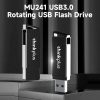 USB Flash Drives |   thinkplus MU241 128GB USB3.0 U Disk Rotatable USB Flash Drive Metal U Disk High-speed Transmission Wide Compatibility Drives & Storage USB Flash Drives