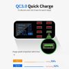 USB Hubs |   A9S+ 8 Port Car Charger with LED Display Type-C QC3.0 Quick Charging Intelligent Portable Safe Vehicle Charger Station Computer Peripherals USB Hubs