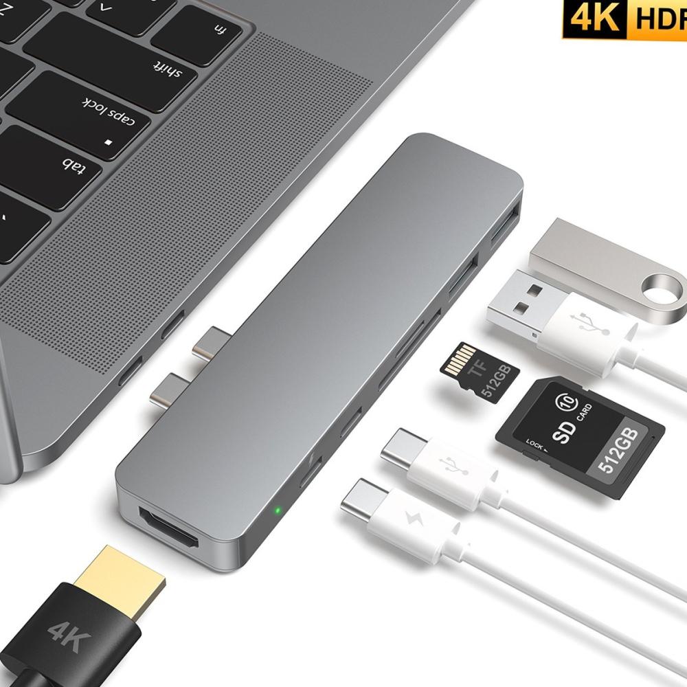 USB Hubs |   dodocool USB-C Hub Aluminum Alloy 7-in-1 Multiport Hub Computer Peripherals USB Hubs