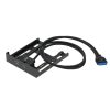 USB Hubs |   USB 3.0 Front Panel Hub 2 Port Expansion Bay 20 Pin to USB3.0 60cm Bracket Adapter Cable for PC Desktop 2.5″ Floppy Bay Computer Peripherals USB Hubs