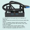 USB Hubs |   USB 3.0 Front Panel Hub 2 Port Expansion Bay 20 Pin to USB3.0 60cm Bracket Adapter Cable for PC Desktop 2.5″ Floppy Bay Computer Peripherals USB Hubs