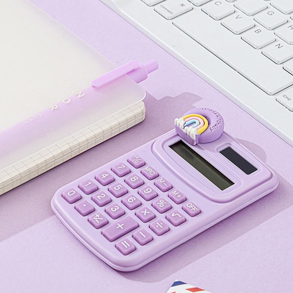 Office Electronics |   Basic Calculator Desk Supplies Cute Stationary Comes with Long Tail Paper Clamp & Pens & Bookmark & Pushpin Paper Organizing Book Math for School Office Home Classroom Office Electronics Office Electronics