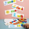 Office Electronics |   Wood Spelling Words Game Letter Recognition Card Office Electronics Office Electronics