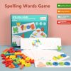 Office Electronics |   Wood Spelling Words Game Letter Recognition Card Office Electronics Office Electronics