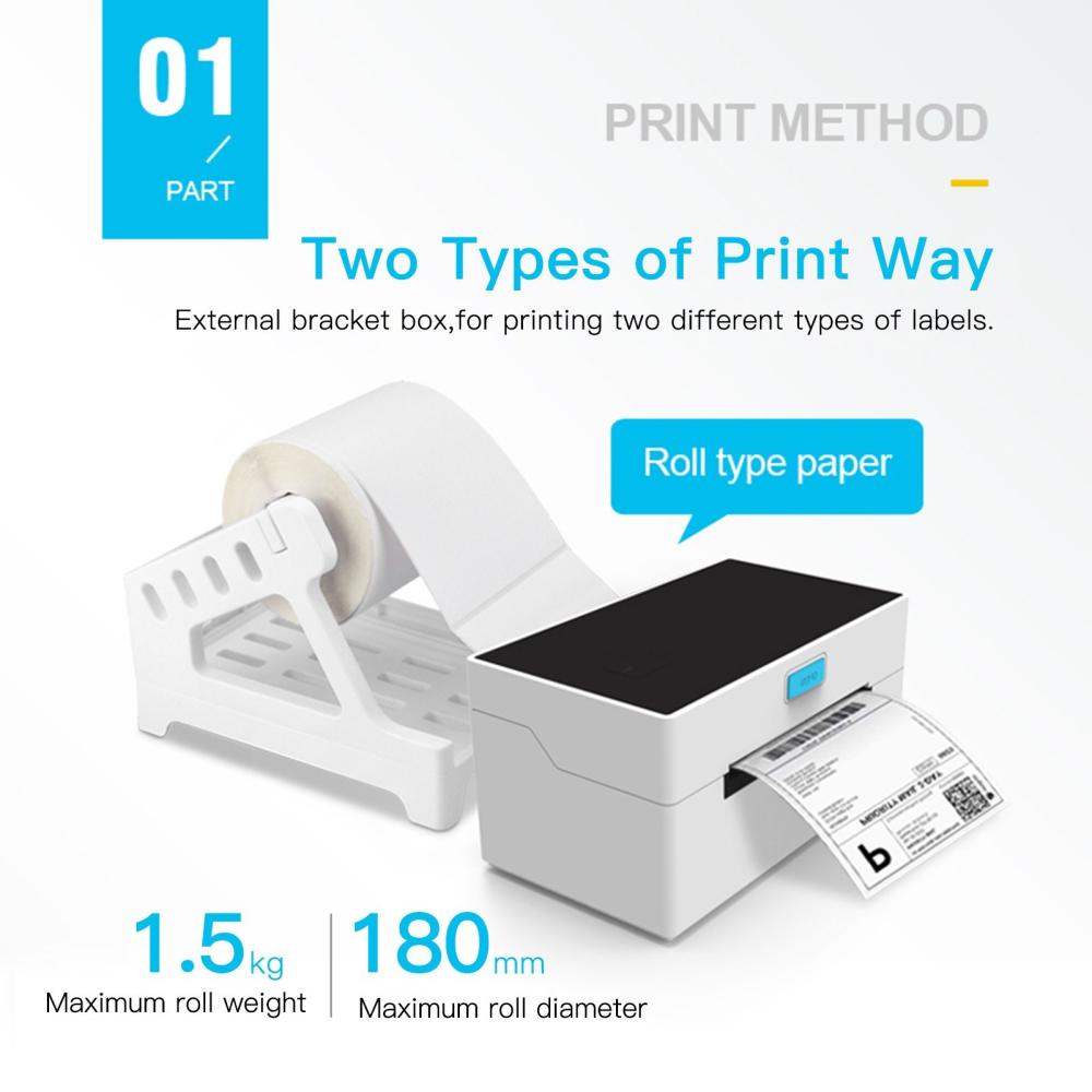 Printers & Copiers Accessories |   Desktop Thermal Label Printer for 4×6 Shipping Package Label Maker 160mm/s High Speed USB Connection Thermal Sticker Printer Max.110mm Paper Width Compatible with Amazon UPS Ebay Shopify FedEx Labeling Barcode Express Label Printing Postage Mailing Labeling Printers & Copiers Accessories Printers & Copiers Accessories