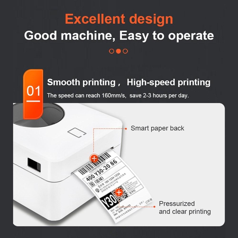 Printers & Copiers Accessories |   Desktop Thermal Label Printer for 4×6” Shipping Package Label Printing All in One Label Maker Wired USB Connection Printers & Copiers Accessories Printers & Copiers Accessories