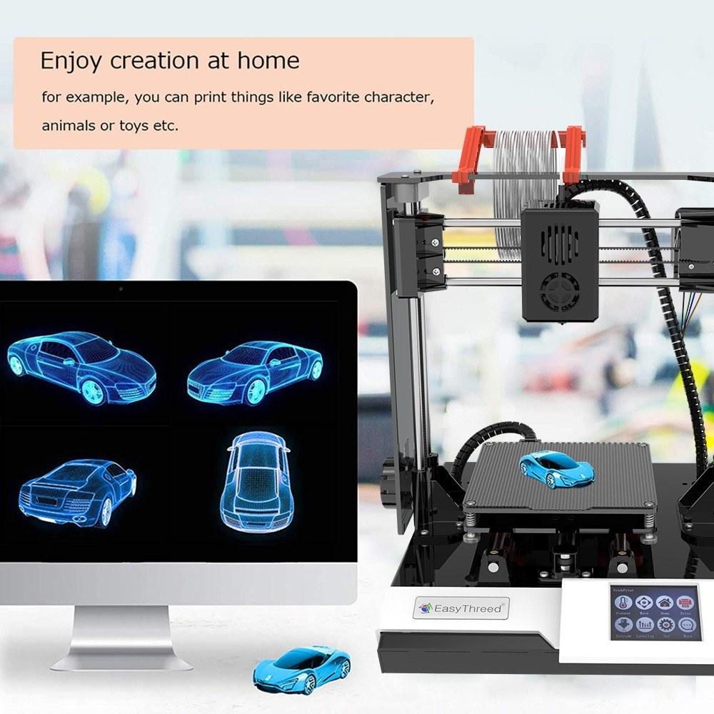 3D Printers |   EasyThreed K6 Plus 3D Printer FDM  Desktop Printing Machine 150x150x150mm Print Size for Beginners Comes with 10m PLA Sample Filament 3D Printers 3D Printers